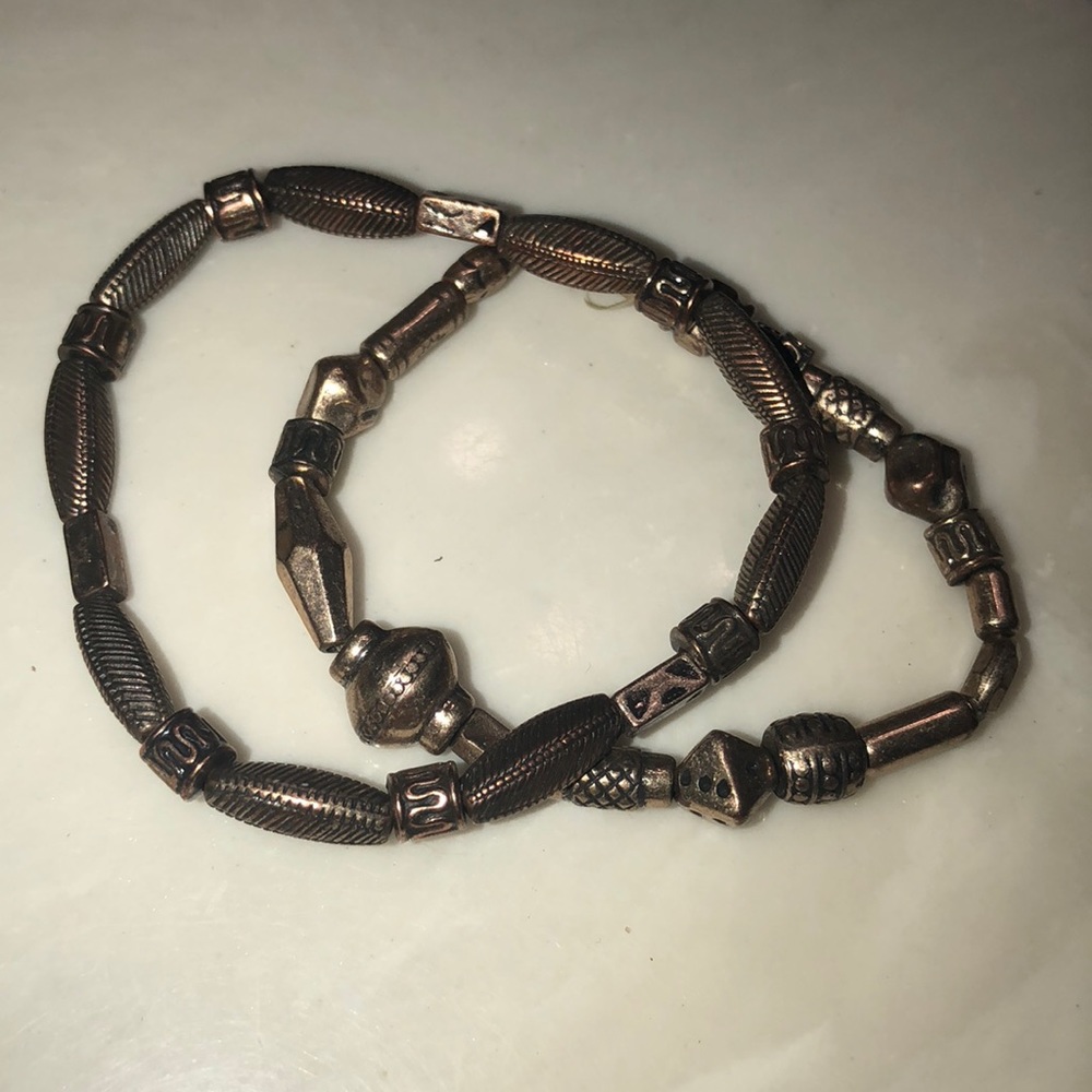 Copper bracelet set of 2